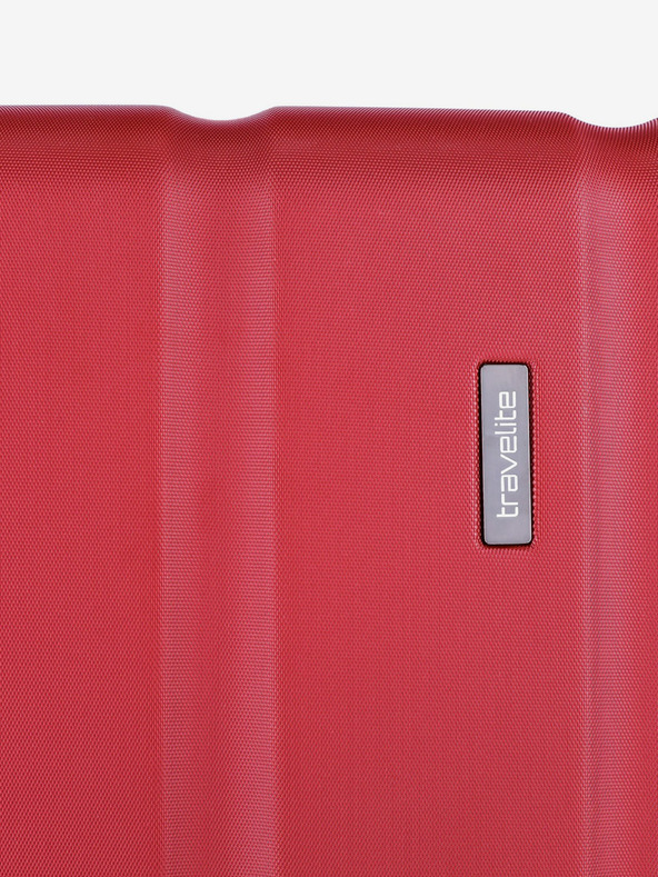 Travelite Κόκκινη ταξιδιωτική βαλίτσα Travelite City 4w M