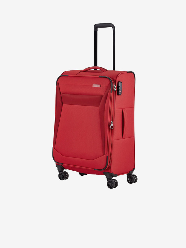 Travelite Σετ τριών ταξιδιωτικών βαλιτσών Travelite Chios σε κόκκινο χρώμα S,M,L