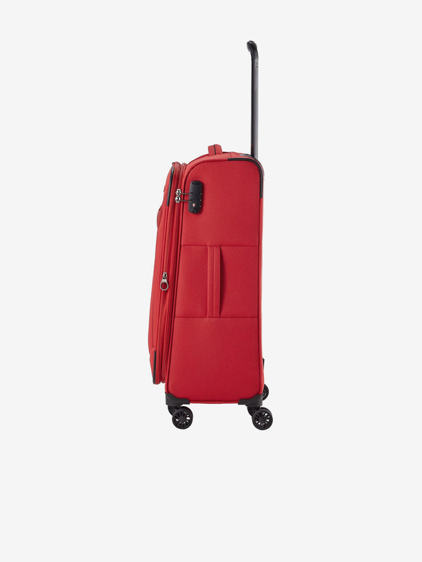 Travelite Σετ τριών ταξιδιωτικών βαλιτσών Travelite Chios σε κόκκινο χρώμα S,M,L