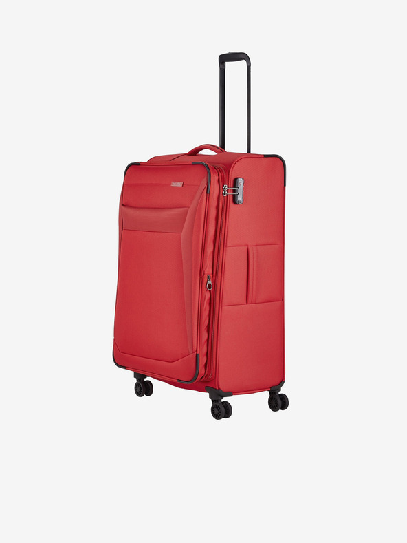 Travelite Σετ τριών ταξιδιωτικών βαλιτσών Travelite Chios σε κόκκινο χρώμα S,M,L