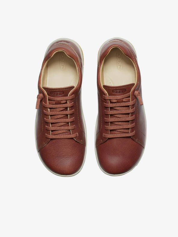 Keen Καφέ γυναικεία δερμάτινα αθλητικά παπούτσια Keen KNX Lace