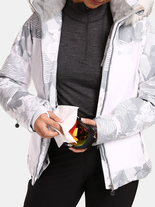 Kilpi Λευκό γυναικείο θερμαινόμενο μπουφάν σκι Kilpi Lena-W