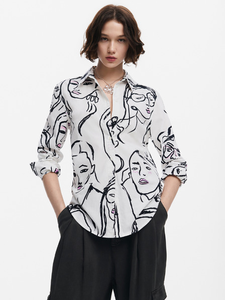Desigual Γυναικείο πουκάμισο Desigual Faces Patterned Shirt