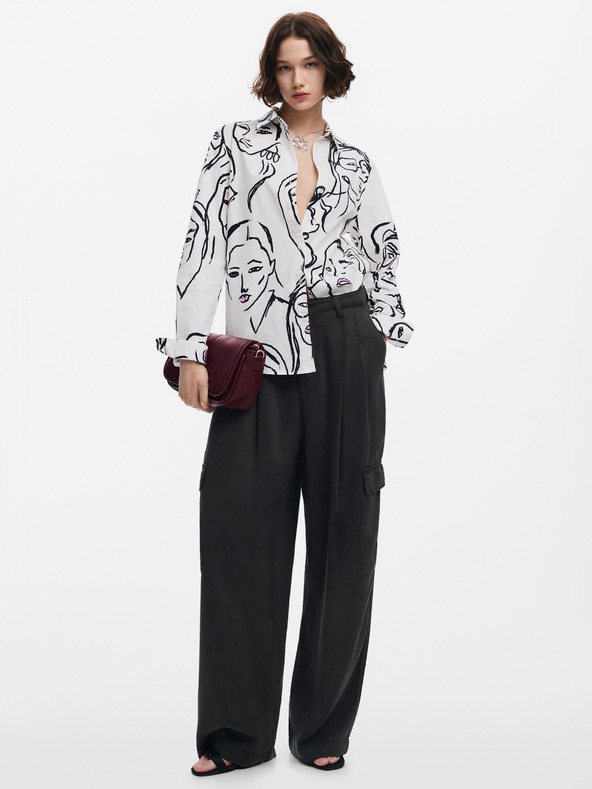 Desigual Γυναικείο πουκάμισο Desigual Faces Patterned Shirt