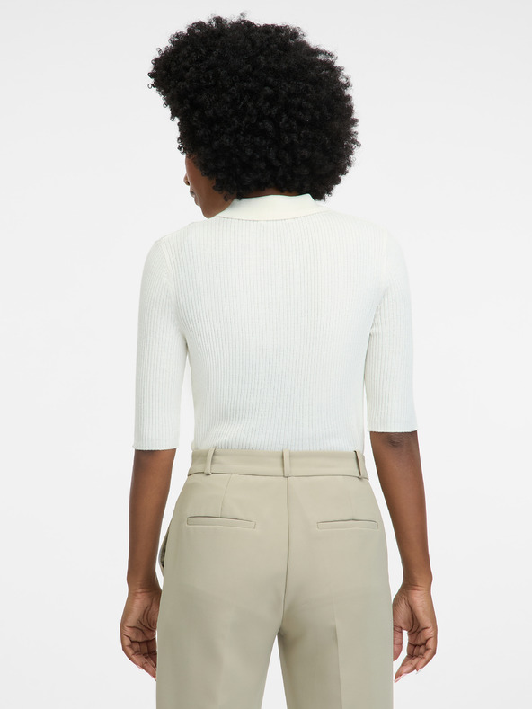 Orsay Κρεμ γυναικείο κοντομάνικο t-shirt ORSAY