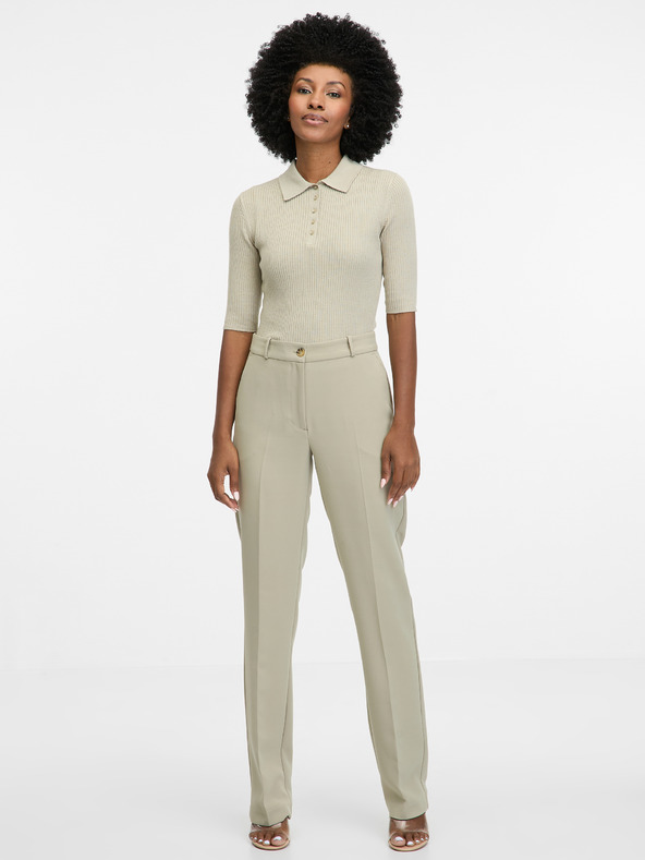 Orsay Γκρι γυναικεία κοντομάνικη μπλούζα ORSAY