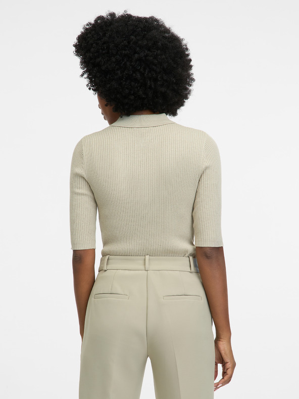 Orsay Γκρι γυναικεία κοντομάνικη μπλούζα ORSAY