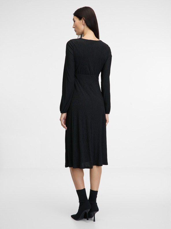 Orsay Μαύρο γυναικείο μίντι φόρεμα ORSAY