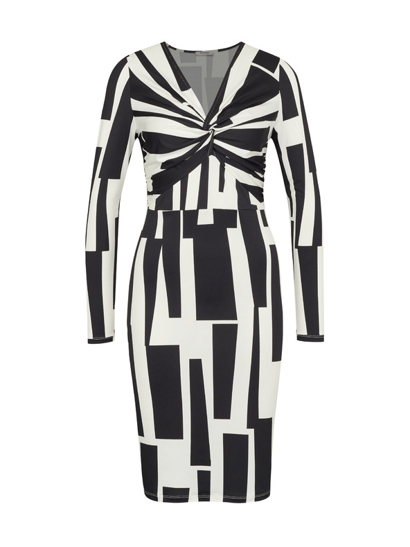 Orsay Μαύρο γυναικείο φόρεμα μέχρι το γόνατο ORSAY