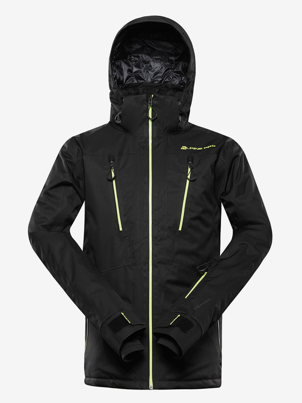 ALPINE PRO Ανδρικό μπουφάν σκι με μεμβράνη ptx ALPINE PRO REAM μαύρο