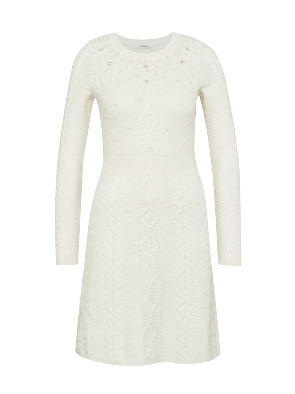 Orsay Κρέμα Γυναικείο φόρεμα μέχρι το γόνατο ORSAY