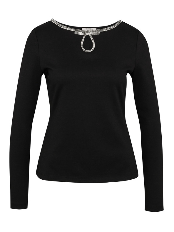 Orsay Μαύρη γυναικεία μπλούζα με μακρύ μανίκι ORSAY