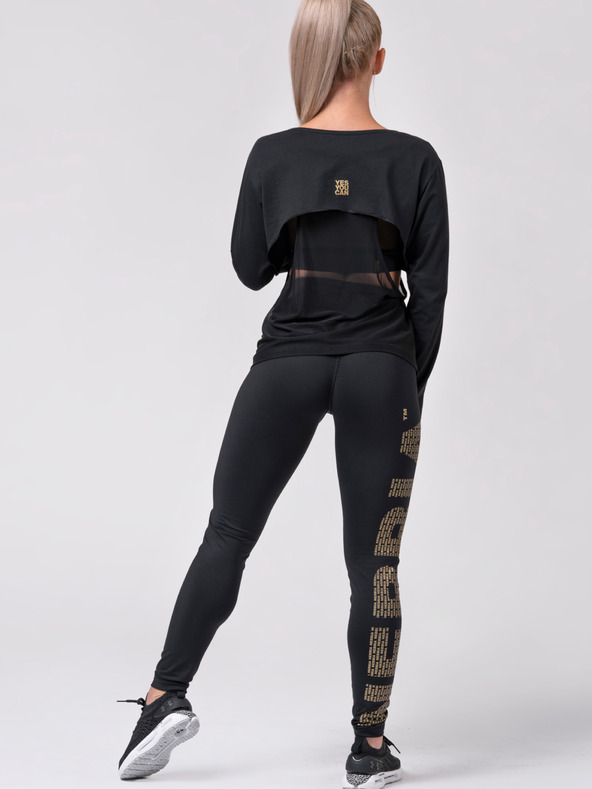 Nebbia Μαύρο γυναικείο αθλητικό κολάν Nebbia