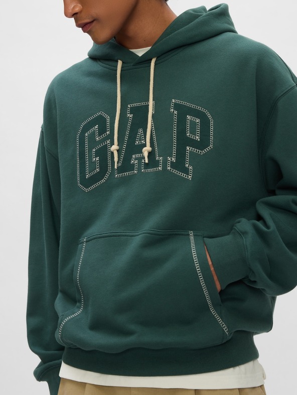 GAP Oversized φούτερ με ραμμένο λογότυπο GAP
