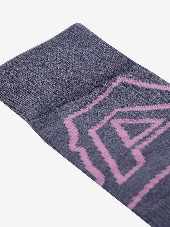 ALPINE PRO Γκρίζες γυναικείες κάλτσες από μαλλί Merino ALPINE PRO Phalte