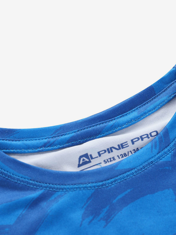 ALPINE PRO Μπλε παιδικό μπλουζάκι γρήγορου στεγνώματος ALPINE PRO AMADO