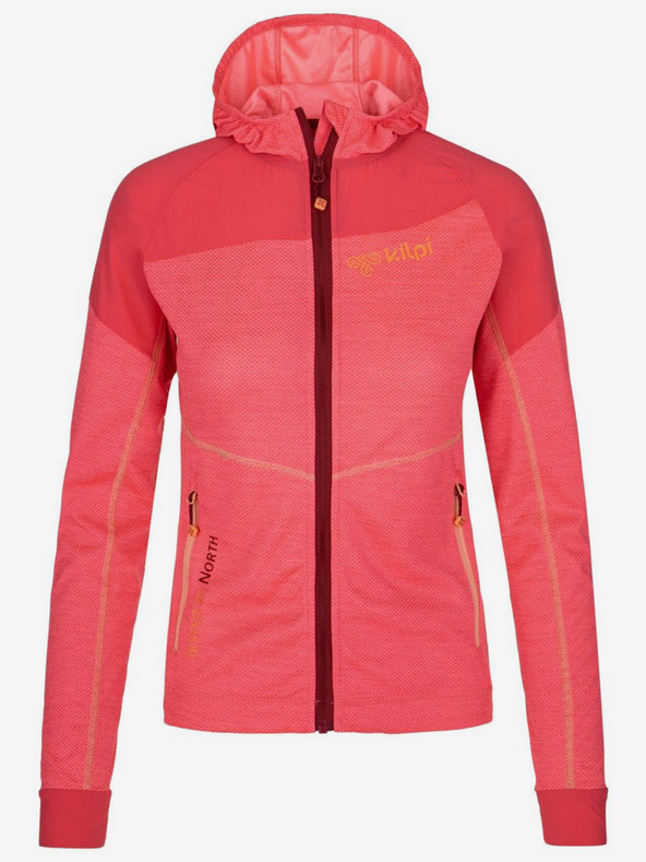 Kilpi Κοραλλί γυναικείο λειτουργικό φούτερ με κουκούλα Kilpi MEMPHIS-W