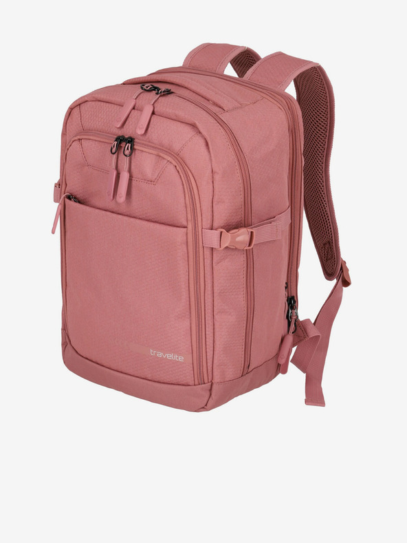 Travelite Ροζ γυναικείο σακίδιο Travelite Kick Off Cabin Backpack Rosé