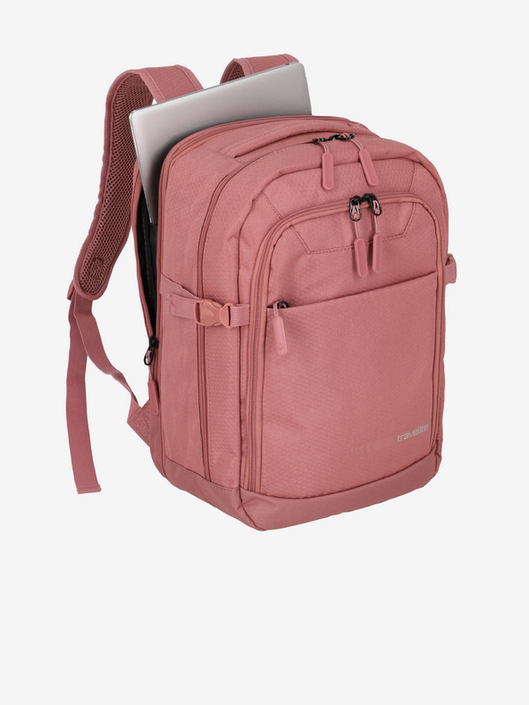 Travelite Ροζ γυναικείο σακίδιο Travelite Kick Off Cabin Backpack Rosé