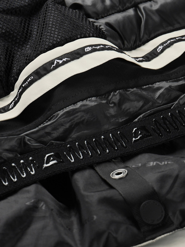 ALPINE PRO Γυναικείο μπουφάν σκι με μεμβράνη ptx για χιόνι ALPINE PRO REASA creme