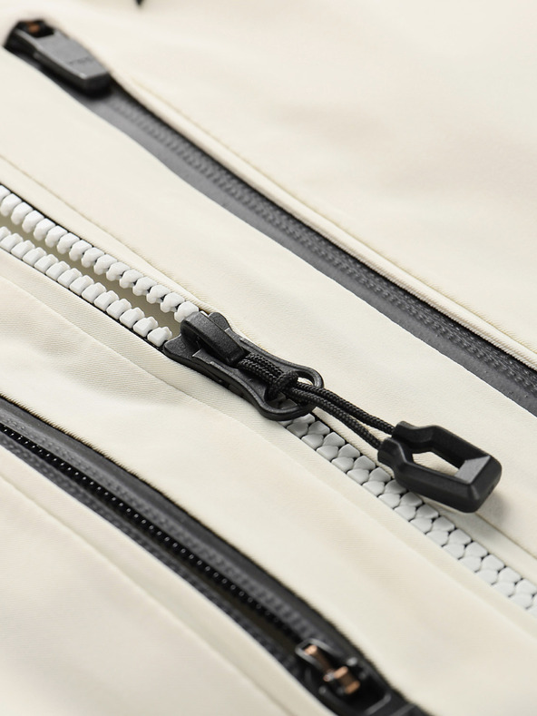 ALPINE PRO Γυναικείο μπουφάν σκι με μεμβράνη ptx για χιόνι ALPINE PRO REASA creme