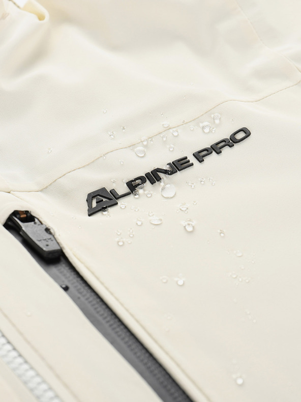 ALPINE PRO Γυναικείο μπουφάν σκι με μεμβράνη ptx για χιόνι ALPINE PRO REASA creme