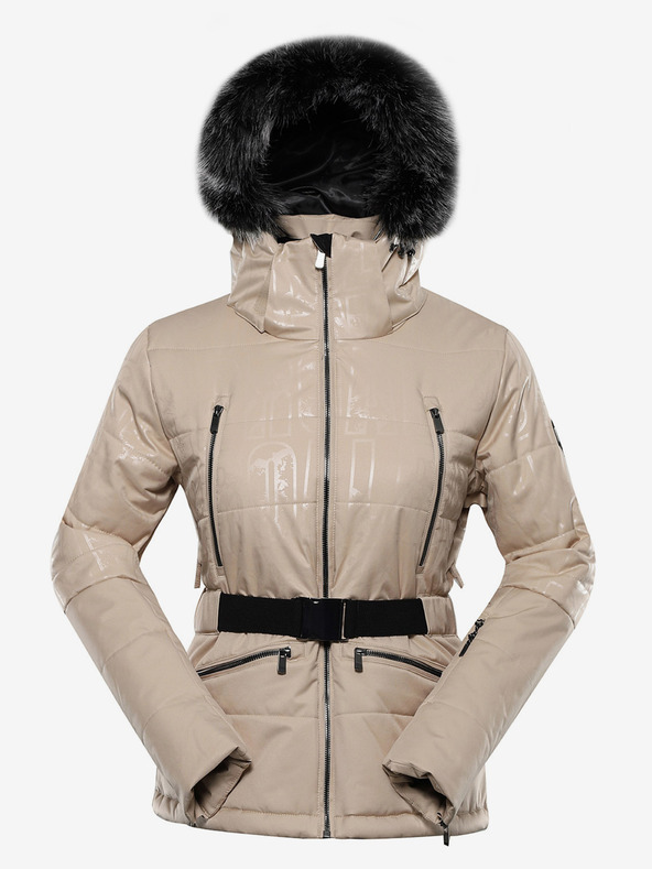 ALPINE PRO Γυναικείο μπουφάν σκι με μεμβράνη ptx snow ALPINE PRO DAMA λευκό πιπέρι