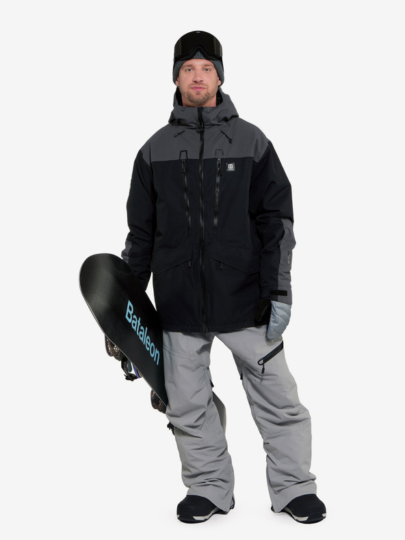 Horsefeathers Halen II μπουφάν - μαύρο/σίδερο Horsefeathers