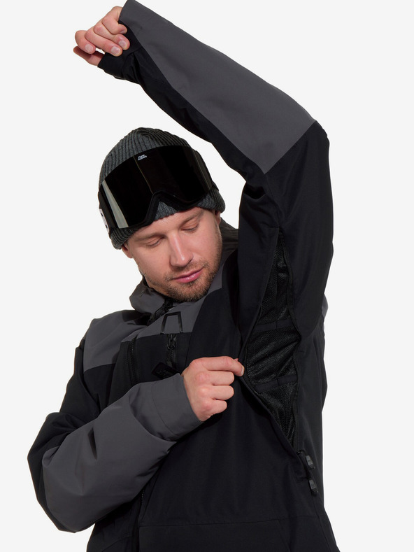 Horsefeathers Halen II μπουφάν - μαύρο/σίδερο Horsefeathers