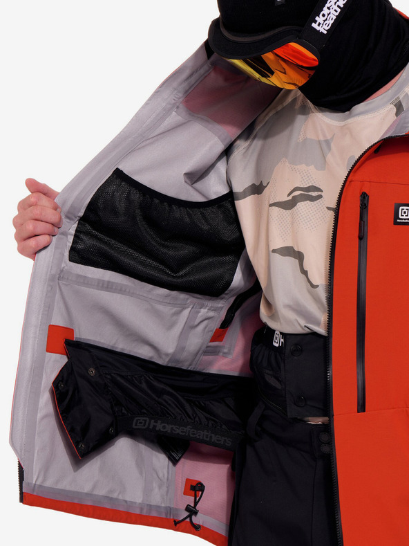 Horsefeathers Terra μπουφάν 3 στρώσεων - κόκκινος πηλός Horsefeathers