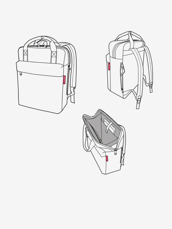 Reisenthel Σκούρο μπλε Ανδρικό Reisenthel Allday σακίδιο πλάτης M Herringbone Σκούρο μπλε