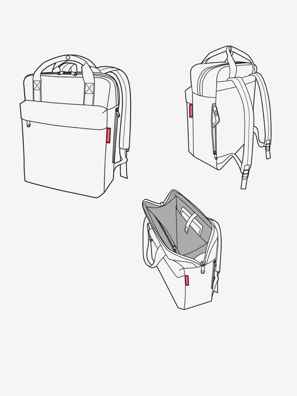 Reisenthel Ροζ γυναικεία Reisenthel Allday σακίδιο πλάτης M Twist Berry