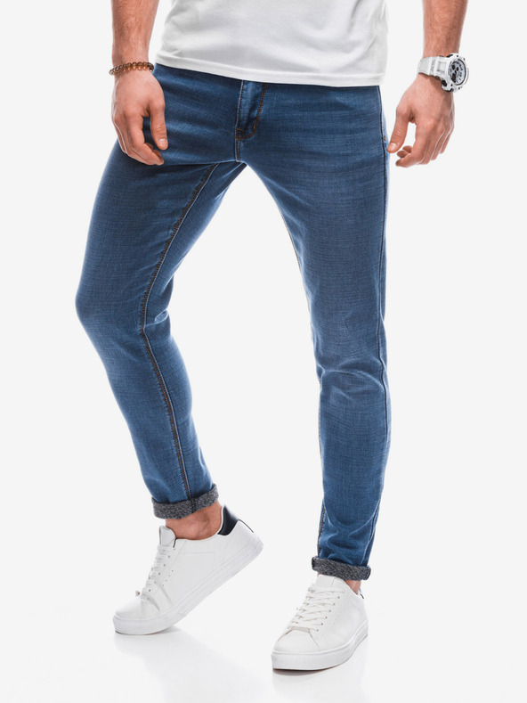 Edoti Ανδρικό slim fit τζιν Edoti blue