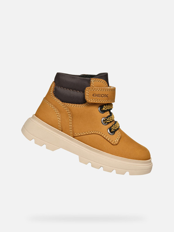 Geox Κίτρινα αγορίστικα μποτάκια αστραγάλου Geox Kiddartah