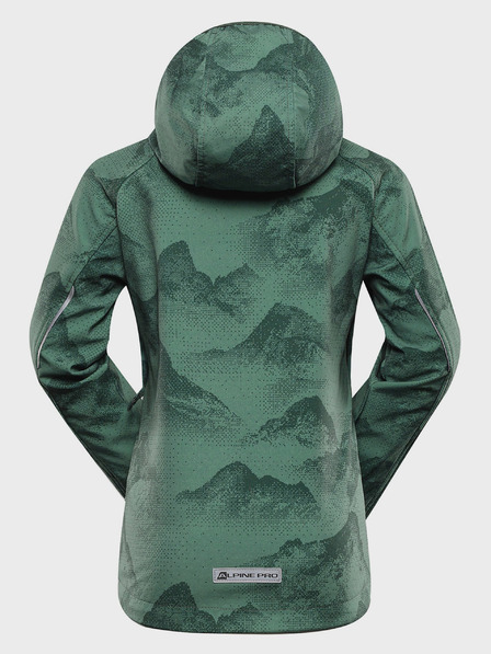 ALPINE PRO Πράσινο παιδικό softshell μπουφάν με μεμβράνη Alpine Pro Ezoro