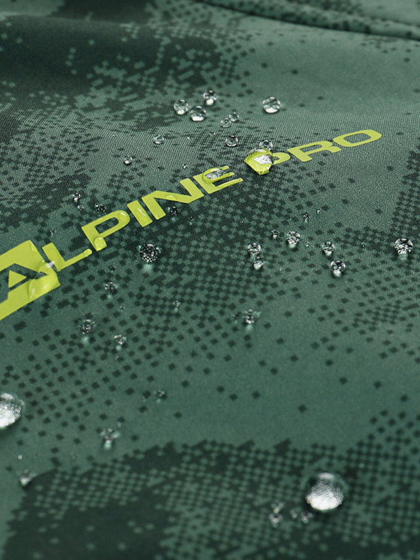ALPINE PRO Πράσινο παιδικό softshell μπουφάν με μεμβράνη Alpine Pro Ezoro