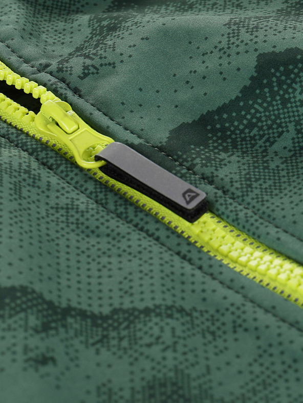 ALPINE PRO Πράσινο παιδικό softshell μπουφάν με μεμβράνη Alpine Pro Ezoro