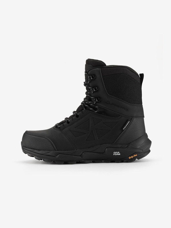 ALPINE PRO Ανδρικές χειμερινές μπότες με giga boom και μεμβράνη ptx ALPINE PRO NERBE μαύρο