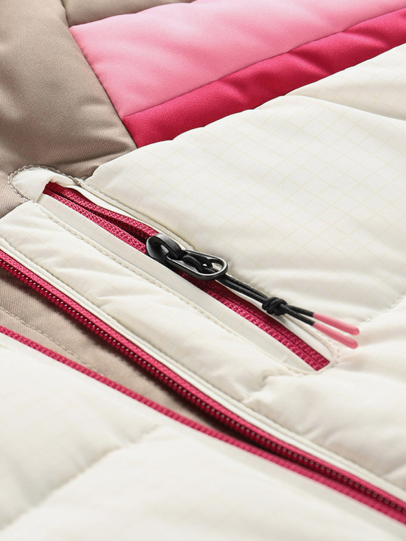 ALPINE PRO Γυναικείο πουπουλένιο μπουφάν σκι με μεμβράνη ptx ALPINE PRO FERERA creme