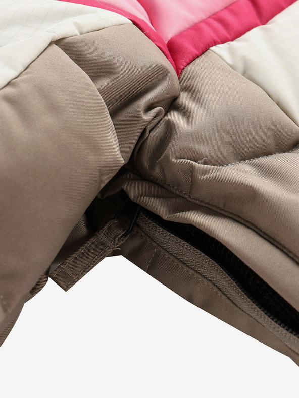 ALPINE PRO Γυναικείο πουπουλένιο μπουφάν σκι με μεμβράνη ptx ALPINE PRO FERERA creme