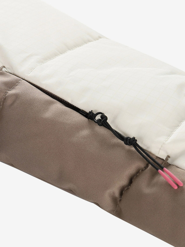 ALPINE PRO Γυναικείο πουπουλένιο μπουφάν σκι με μεμβράνη ptx ALPINE PRO FERERA creme