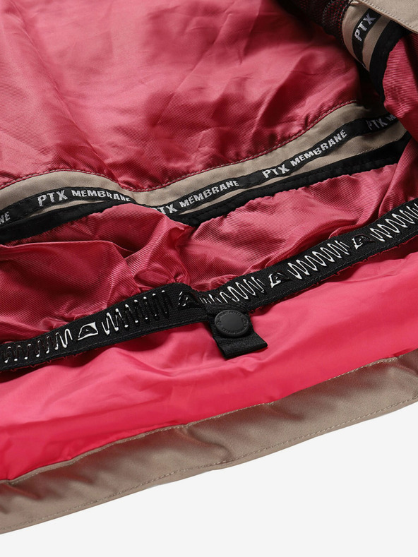 ALPINE PRO Γυναικείο πουπουλένιο μπουφάν σκι με μεμβράνη ptx ALPINE PRO FERERA creme