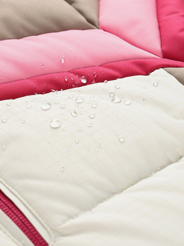 ALPINE PRO Γυναικείο πουπουλένιο μπουφάν σκι με μεμβράνη ptx ALPINE PRO FERERA creme