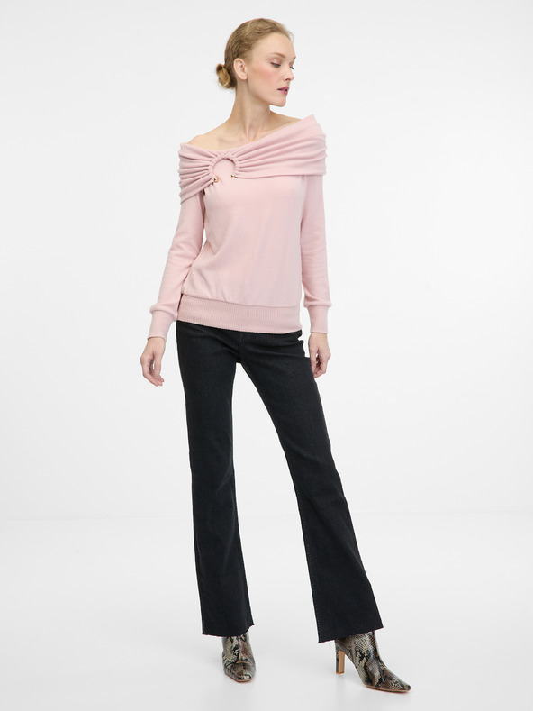 Orsay Ανοιχτό ροζ γυναικείο μακρυμάνικο μπλουζάκι ORSAY