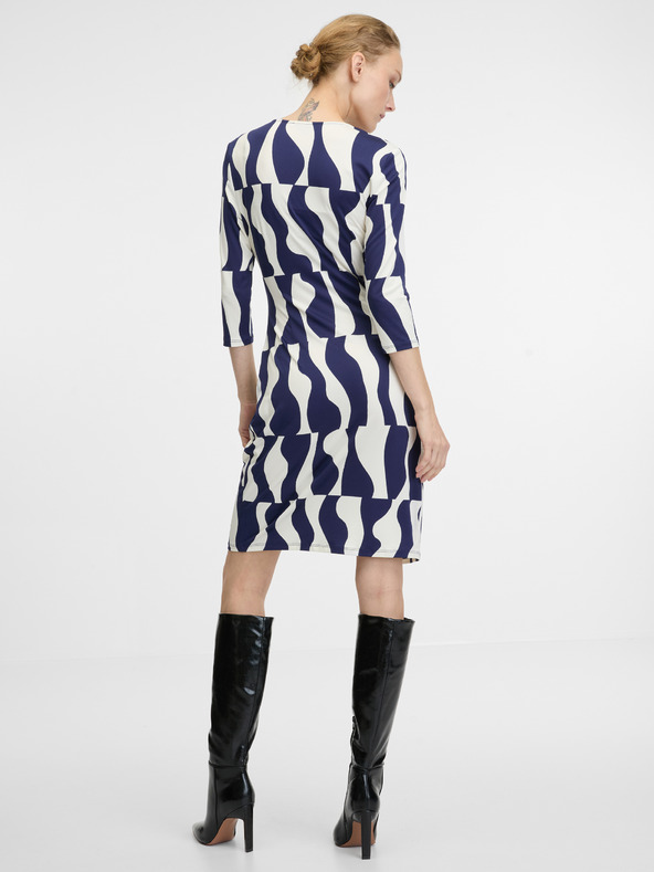 Orsay ORSAY Σκούρο μπλε γυναικείο φόρεμα με σχέδιο