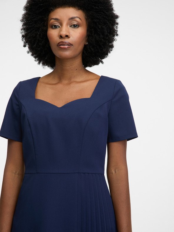 Orsay Μπλε γυναικείο φόρεμα μέχρι το γόνατο ORSAY