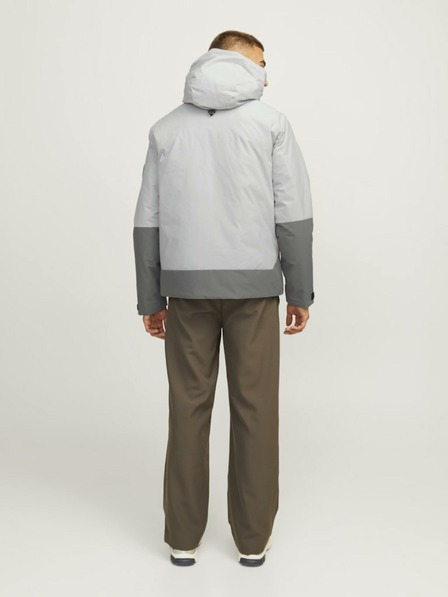 Jack & Jones Γκρι ανδρικό ελαφρύ μπουφάν Jack & Jones Aiden Lightweight Jacket