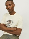 Jack & Jones Jack & Jones Seven Cream ανδρικό μπλουζάκι