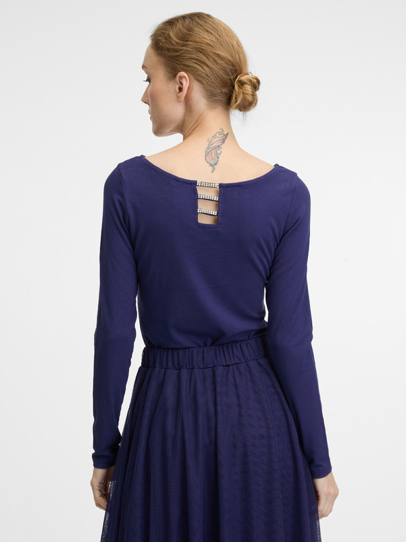 Orsay Σκούρο μπλε γυναικείο μακρυμάνικο μπλουζάκι ORSAY