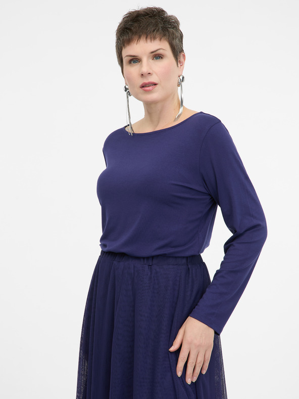 Orsay Σκούρο μπλε γυναικείο μακρυμάνικο μπλουζάκι ORSAY